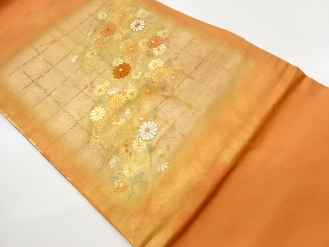 JAPANESE NAGOYA OBI / EMBROIDERY / KINSAI / STREAM
